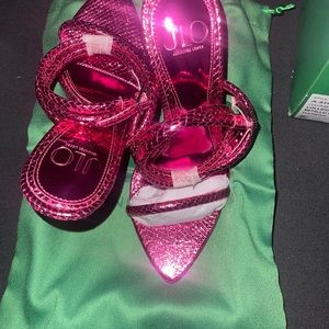 JLO Pink high heel sandal